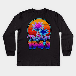 Vintage Classic 1943 Kids Long Sleeve T-Shirt